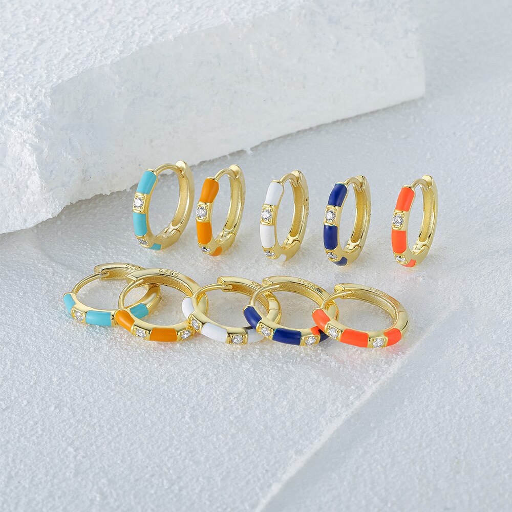   2023  Ʈ ȭ   Ͱ Pendientes Plata 925 Ǿ  Ͱ ǹ s925 Aros